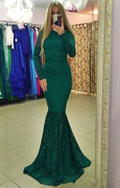 Buy high quality discount fashion dresses from newarrivaldress.com. Modern Lace Backless Long Sleeve Mermaid Evening Gown. Shipping worldwide, custom made all sizes & colors. SHOP NOW Backless Long Sleeve, Mermaid Evening Gown, Maxi Long Dress, Modest Bridesmaid Dresses, Wedding Dress Chiffon, Affordable Prom Dresses, Burgundy Prom Dress, Prom Dress Shopping, Luxury Wedding Dress