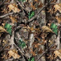 This fabric by Real Tree features a detailed camouflage pattern, blending natural elements like tree bark, branches, and autumn leaves. The design incorporates a realistic mix of earthy tones--brown, tan, green, and grey--to mimic a forest floor or wooded area. The scattered leaves, some green and others in various shades of brown and gold, give it a natural, outdoorsy feel, perfect for blending into woodland environments. This fabric is commonly used in outdoor gear, hunting apparel, or nature- Camo Fabric, Camo Wallpaper, Real Tree Camouflage, Tie Blankets, Real Tree, Hunting Clothes, Fleece Fabric, Fabric By The Yard, Autumn Leaves