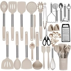 an assortment of kitchen utensils and accessories