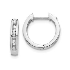 Fancy Diamond Hoops 14k White Gold Diamond Hoop Earrings.  0.25ctw Lock Earring, White Earring, Gold Diamond Hoop Earrings, Hoop Earrings Style, Nature Earrings, Fancy Diamonds, Diamond Hoop Earrings, Earring Type, White Earrings