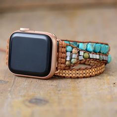 Adorn your Apple Watch with our fashionable and popular Fine Blue Jasper Band! This stylish, turquoise jasper band adds a unique touch of elegance to any outfit. Intricately detailed and of the finest quality, this exquisite band is the perfect accessory for those who value beauty and design. Material: Jasper, Hematite, Stainless Steel. Hematite is considered a protective stone. It is believed to create a protective shield around the wearer, deflecting negative energies and harmful influences. T Apple Watch Series 8, Blue Jasper, Apple Watches, Jewelry Watch, Friendship Jewelry, Watch Ultra, Watch Bracelet, Jewelry Women, Apple Watch Series