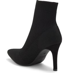 MIA Mckinley Sock Bootie (Women) | Nordstromrack Winter Boots With Padded Ankle And Fitted Design, Modern High Ankle Winter Heels, Modern High Ankle Heels For Winter, Modern Winter Evening Heels, Modern Evening Heels For Winter, Fitted Ankle-high Heeled Boots For Winter, Casual Fitted Heeled Boots With Padded Ankle, Modern Fitted Heels For Fall, Winter Fitted Heels With Padded Ankle