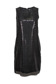 Current Boutique-Michael Kors - Black Sequin Sleeveless Mini Dress Sz 6 Chic Sleeveless Evening Sequin Dress, Sleeveless Party-ready Club Dress, Sleeveless Bodycon Dress For Date Night, Glamorous Sleeveless Sequin Dress For Party Season, Glamorous Sleeveless Dress For Club And Spring, Sparkling Sleeveless Evening Mini Dress, Sparkling Sleeveless Mini Dress For Evening, Glamorous Sleeveless Sequin Club Dress, Sleeveless Sparkling Mini Dress For Evening