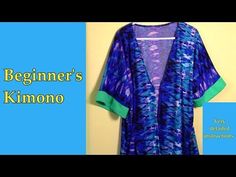 a woman's kimono is shown with the words beginner's kimono