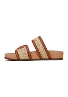 Styled in a double band silhouette, the Rowan sandals from Sam Edelman elevate your warm-weather looks. | Sam Edelman Women's Rowan Sandals, 8M Summer Double Strap Mules With Leather Footbed, Brown Double Strap Slides For Spring, Brown Double Strap Slides For Summer, Casual Double Strap Spring Mules, Casual Double Strap Mules For Beach, Brown Double Strap Sandals For Vacation, Spring Vacation Double Strap Wedge Sandals, Brown Double Strap Footbed Sandals For Summer, Double Strap Footbed Sandals For Vacation In Spring