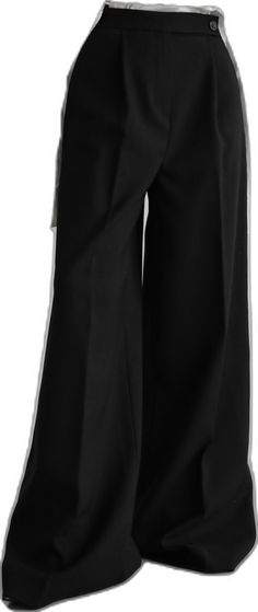 Black Wide Leg Trousers, The Frankie Shop, Frankie Shop, Wide Leg Trousers, Woven Fabric, Mid Rise, Wide Leg, Trousers, Color