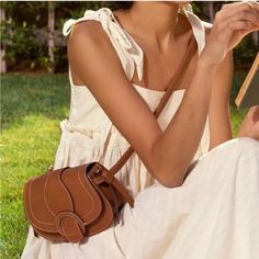 Cute Brown Belt Bag! Crossbody Belt Bag, Crossbody Saddle Bag, Vegan Purses, Brown Crossbody, Leather Belt Bag, Vegan Leather Bag, Vegan Bags, Conscious Fashion, Brown Leather Belt