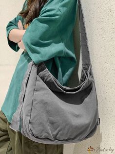 Bird in Bag - Canvas Hobo Bag with Zipper Casual Bucket Bag With Zipper Pocket, Casual Rectangular Bucket Bag With Zipper Pocket, Casual Rectangular Hobo Bag With Zipper Pocket, Versatile Canvas Satchel With Zipper, Casual Hobo Bag With Zipper Pocket, Casual Bags With Zipper Closure For Daily Use, Hobo Bag With Zipper Closure For School, Rectangular Hobo Bag With Zipper Pocket For School, Casual Crossbody Bucket Bag With Zipper Pocket