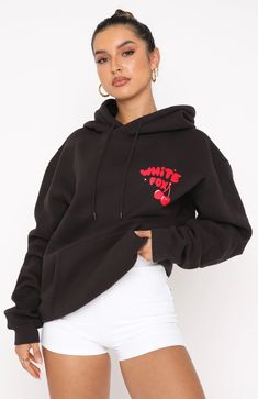 Don't Waste Time Hoodie Charcoal. Super comfy Hoddie. White Fox Hoodie, Fox Hoodie, Usa Bag, White Fox Boutique, Waste Time, Cherry Bomb, Nike Hoodie, Straight Leg Denim, White Fox