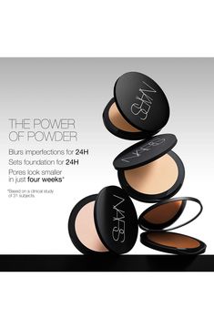 What it is: A multipurpose, skin-perfecting powder that controls shine, smoothes the look of skin and sets makeup for 24 hours. What it does: Infused with skin-smoothing Niacinamide, this talc-free formula minimizes the appearance of pores and delivers a matte finish without the dry, cakey feel. Superior Oil-Absorbing Powders trap excess sebum, and Adaptive Smart Powders target skin's oily areas and mattify as needed. A blend of botanical extracts and antioxidants helps control the appearance of Target Cosmetics, Nars Makeup, Matte Powder, Cocoa Seeds, Theobroma Cacao, Makeup Primer, Powder Makeup, Setting Powder, Oil Control Products