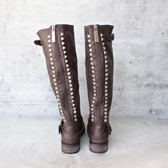 paige tall women studded riding boots - more colors – shophearts Tall Riding Boots, Chestnut Brown, Tall Women, Winter Day, Silver Studs, Chocolate Brown, Chestnut, Riding Boots, Combat Boots