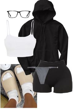 Outfit Ideas Loungewear, Baddie Comfy Outfits Summer, Cute B Day Outfits, 6 Flags Outfit, Bummy Outfits Summer, Lounge Outfits Black Women, Comfy Outfits Black