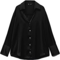 Solid V-neck Shirt For Night Out, Black V-neck Shirt For Formal Occasions, Black V-neck Shirt For Office, Formal Black Zara Tops, Classic Black V-neck Blouse, Zara V-neck Formal Tops, Zara Black Formal Tops, Zara V-neck Workwear Shirt, Sleek Black V-neck Blouse