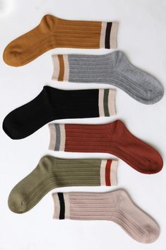 Color Block Socks – The House of Gentry Fall Socks Aesthetic, Thick Comfortable Casual Socks, Casual Comfortable Thick Socks, Trendy Super Soft Comfortable Socks, Casual Multicolor Soft Socks, Casual Soft Multicolor Socks, Casual Warm Multicolor Socks, Warm Casual Socks For Stocking Stuffers, Casual Warm Socks