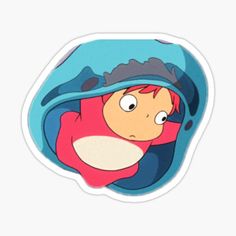 Ghibli Studio Sticker, Ponyo Stickers Printable, Studio Ghibli Stickers Printable Hd, Stickers Anime Imprimibles, Ponyo Cute, Studio Ghibli Stickers, Cute Anime Stickers, Ponyo Studio Ghibli, Ghibli Stickers