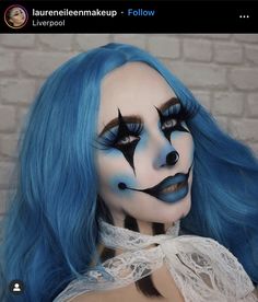 Female Clown, Halloween Things, Cool Halloween Makeup