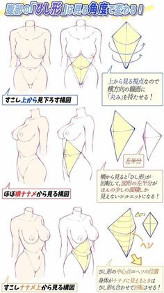 the instructions for how to draw an origami woman's body in japanese