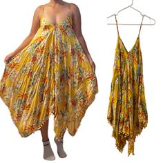 Super Pretty Dress By Japna. Pit To Pit 17 Inches Length 49 Inches With Tags, Excellent Condition. Check My Listings For More! Yellow Boho Dress With Floral Print For Vacation, Yellow Floral Print Beach Cover-up Dress, Yellow Floral Print Dress For Beach, Yellow Floral Print Maxi Dress For Festival, Yellow Floral Print Boho Summer Dress, Bohemian Yellow Printed Sundress, Yellow Floral Boho Dress For Summer, Free Size Floral Print Summer Dress, Summer Floral Print Free Size Dress