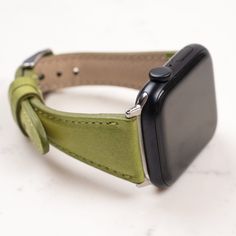 Green Leather Apple Watch Band 38mm 40mm 42mm 44mm 45mm 49mm Ultra unisex iWatch Strap Armband for Series 8 7 6 5 4 3 2 1 & SE, Fitbit Versa 4 3 2 1 SENSE 1 2 Watch Band ✽ DETAILS ✽ *Our Watch Band fits 155-200mm (6.1" - 8.0") wrists. *We can make a custom band with a different price. Please message us if you have a different wrist size. *Metal clasp/connector included 7 different color options for adapters (Silver, Gold, Rose Gold, Space Gray, Black, Blue & Red) Adapter color and buckle color w Fitbit Versa 4, Apple Watch Bands Fashion, Apple Watch Bracelets, Leather Apple Watch Band, Bracelet Apple Watch, Band Fits, Apple Watch Bands Leather, 38mm Apple Watch Band, We Watch