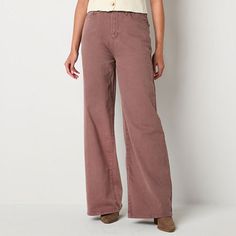 The chic hue and styling of this pair of a.n.a women's wide-leg jeans lends them a versatile polished look to wear with everything in your wardrobe. Cut for the highest rise, they are made from a stretch cotton-blend with recycled fabric and have a button-zip fly. Wear it with a fitted tank or tee. Closure Type: Button & ZipperPockets: 1 Front Coin Pocket, 2 Back Slip Pockets, 2 Front Slip PocketsRise: Highest RiseFiber Content: 99% Cotton, 1% SpandexFabric Description: DenimInseam: 32 InCare: T Cheap Khaki Wide Leg Bottoms, Cheap Full Length Khaki Wide Leg Pants, Cheap Brown Jeans For Spring, Cheap Classic Wide Leg Bottoms, Cheap Beige Wide Leg Bottoms, Cheap Solid Color Jeans For Fall, Trendy Wide Leg Pants With Five Pockets For Fall, Fall Wide-leg Jeans, Versatile Wide Leg Flare Jeans For Fall