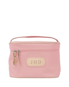 Jon Hart -  Makeup Case Pink Rectangular Travel Accessories For On-the-go, Pink Rectangular Luggage, Rectangular Pink Travel Case, Portable Rectangular Travel Bag, Classic Round Case Bag For Everyday Use, Pink Portable Cases For Everyday Use, Pink Travel Accessories With Luggage Sleeve For Everyday Use, Functional Pink Leather Bags, Pink Portable Case