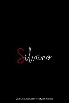 the word slaanos written in red on a black background