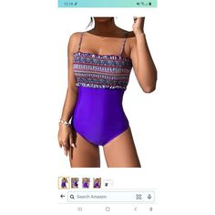 New With Tags Attached Women's Size Medium Modihito Purple Bandeau Ruffled One-Piece Smocked Swimsuit Bathing Suit Swimwear- Adjustable Strap, Padded With Removable Pads- Multi-Color Purple, Pink, Blue, White. 82% Nylon 18% Spandex According To The Manufacturer Fits- Us Size 8/10 Bust Sizes 35.1"-38.1" Hip Sizes 37.5"-40.6" Waist Sizes 27.3"-30.4" Thanks For Looking And Have A Blessed Day! Lot 5366 Purple One-piece Tankini For Summer, Purple One-piece Tankini For Beach Season, Purple One-piece Swimwear For Vacation, Purple One-piece Beachwear Swimwear, Purple One-piece Tankini For Poolside, Purple One Pieces For Poolside Beachwear, Purple Beachwear One Piece For Poolside, Purple Sleeveless Tankini For Beachwear, Purple Sleeveless Beachwear Tankini