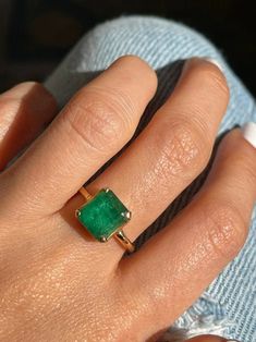 Persian Men, Emerald Cut Emerald Ring, Emerald Solitaire Ring, Aqeeq Ring, Colombian Emerald Ring, Yellow Sapphire Rings, Ring Man, Dark Blood, Diamond Promise Rings