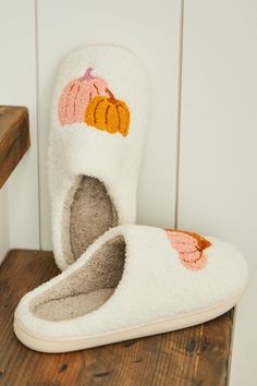 Step into cozy comfort with these Pumpkin Slippers, featuring a charming pumpkin design that adds a festive flair. With their soft texture and warm feel, they’re the perfect blend of cute and comfy for lounging around. Fall Slippers, Slippers Online, Plush Slippers, Bedroom Slippers, Cowgirl Chic, Thanksgiving Celebration, Platform Slippers, Altard State, Pumpkin Design