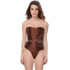 The Steampunk Pirate Corset is for the woman who loves the open sea. Bring out the Pirate in you, dare to be yourself! A beautiful brown corset that you can wear next to your skin or over a period shirt. It is perfect for a pirate costume or any cosplay in adventurous outfit! With this garment, you will become the sexy woman in the original pirate costume. Use loose tops and skirts for freedom of movement, the corset being rigid.It is advisable to accessorize in the theme with glasses and pocket Steampunk Corset Dress For Cosplay, Steampunk Corset For Festival, Halloween Festival Corset, Steampunk Overbust Corset Dress, Brown Gothic Corset Belt For Cosplay, Overbust Corset For Costume Party, Steampunk Underbust Corset For Halloween, Festival Corset With Boned Bodice, Steampunk Corset Dress With Corset Back