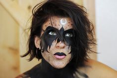 Raven Face Paint, Crow Face Paint, Raven Makeup Ideas, Raven Witch, Exotic Makeup, Crow Mask