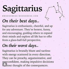 the zodiac sign sagitarus on their best days