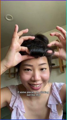 Curtain Bangs Wavy Hair Ponytail, Curtain Bangs Bun Hairstyle, Bangs Styling Tutorial, How To Style Short Curtain Bangs, Cowlick Bangs, Curtain Bangs Styling, Styling Curtain Bangs, Curtain Bangs Style, Bangs Styling