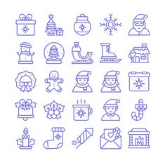 Winter And Christmas, Christmas Icons, Graphic Illustration, Simple Designs, Clip Art, Christmas, Art, Graphic Illustrations