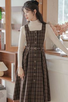 Dark Academia Outfits, Dark Academia Outfit, Academia Outfits, Academia Style, Cottagecore Outfits, Academia Fashion, Cottagecore Fashion, Outfit Pink, Sweater Outfit