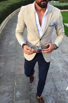 Wedding Guest Outfit Men, Wedding Guest Men, Mens Beach Wedding Attire, Casual Wedding Outfit, Blazer Outfits Men, Wedding Outfit Men, Mens Fashion Blazer