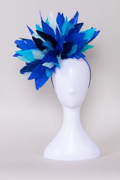 Step into the depths of elegance with the Crew's Deep Sea Blue Fascinator! Crafted with an array of enchanting shades of blue feathers, this exquisite accessory captures the allure of the ocean's depths. Whether you're attending a lavish Derby event or adding a touch of sophistication to your ensemble, this fascinator promises to make waves with its timeless charm and captivating hues. NO RETURNS/EXCHANGES due to the nature of the product (special occasions and headwear). Not all screens/lightin Blue Fascinator, Blue Feathers, Neoprene Bag, Ocean Depth, Backpack Organization, Blue Feather, Accessories Bags Purses, Sea Blue, Gifted Kids