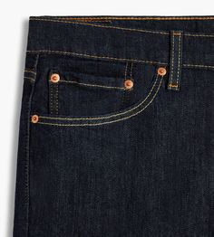 Levi's made for you. Ditch wide pant legs and put on a pair of Levi's 541 Tapered Athletic fit jeans. Designed with a spacious thigh and a tapered leg opening, this denim gives you a slim fit without the restriction. | Levi's 541™Athletic Fit Five-Pocket Jeans in Indigo, Size 40 Waist/32Large | Cotton/Elastane Relaxed Fit Straight Bottoms With Side Pockets, Casual Straight Bottoms With Hip Pockets, Relaxed Fit Straight Pants With Hip Pockets, Straight Pants With Relaxed Fit And Hip Pockets, Straight Pants With Hip Pockets In Relaxed Fit, Dark Wash Wide Leg Bottoms With Welt Pockets, Wide Leg Dark Wash Bottoms With Welt Pockets, Mid-rise Everyday Bottoms With Hip Pockets, Levi's Straight Relaxed Fit Bottoms