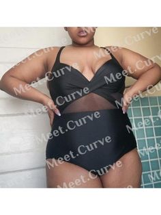 Black Cut Out Mesh Underwire One Piece Swimsuit - One Piece - Swimsuits - Meet.Curve Black Underwire Bodysuit For Poolside, Beach Underwire Black Bodysuit, Black Underwire Bodysuit For Beach, Black Underwire Bodysuit For Vacation, Black Underwire Bodysuit For Pool, Black Underwire Bodysuit For Beachwear, Black Mesh Fitted Swimwear, Black Mesh Bodysuit For The Beach, Black Mesh Swimwear For Pool