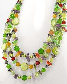 Collar Artesanal de Piedras Naturales de Colores Urban Jewelry, Handmade Beaded Necklace, Carnelian Agate, Colorful Necklace, Beaded Necklace Designs, Vintage Jewelry Necklace, Handmade Beaded Necklaces, Diy Wire Jewelry, Colored Stones