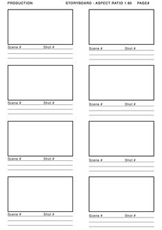 the storyboard worksheet is shown in black and white