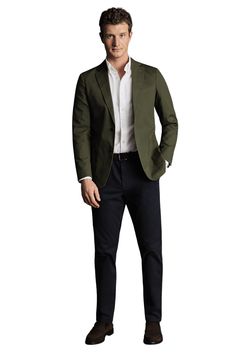 This jacket is the perfect companion to business-casual events, thanks to added elastane and a relaxed, unstructured shoulder. Patch pockets with chest pocket Single breasted two-button fastening Model is wearing a size 40R Model's Height: 188cm/ 6'2 Job Interview Outfits, Business Casual Men Work, Wedding Guest Outfit Men, Business Attire For Men, Formal Attire For Men, Cocktail Attire Men, Job Interview Outfit, Interview Outfits, Men's Business Outfits