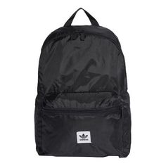 adidas original Packable Backpack 'Black' FM1300 Adidas Streetwear Bag With Logo, Functional Adidas Logo Bag For Streetwear, Adidas Logo Nylon Bags For Outdoor Activities, Adidas Logo Nylon Bag For Streetwear, Adidas Bags For Outdoor, Sporty Adidas Logo Backpack, Adidas Logo Standard Backpack For Everyday Use, Adidas Logo Backpack For Everyday Use, Adidas Nylon Sports Bag