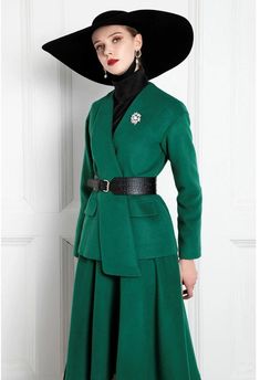 Fashion Elegant Forest Green Woolen Suit Skirt Business Suit Skirt Great design, well made, and high quality. Accessories shown not included, suit skirt only. Material: 57.4% Wool, 42.6% Polyester                  Lining: 92% Polyester, 8% Spandex Size: M ( all sold out only one set left ) Top: sleeve length 53cm, bust 96cm, waist 94cm, length 68 m Skirt: waist 70cm, length 60cm ( from middle of the back) Accessories shown not included, suit skirt only. Hello and welcome to my shop! I am new to Elegant Skirt Sets For Spring, Winter Office Lady Skirt, Elegant Long Sleeve Winter Sets, Formal Pencil Skirt Suit For Fall, Elegant Winter Skirt Suit For Party, Winter Fitted Belted Skirt, Fall Workwear Pencil Skirt Suit, Fall Pencil Skirt Suit For Workwear, Fall Office Pencil Skirt Suit