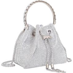 *Material: The Entire Bag Consists Of High-Quality Imported Rhinestones. Shape: Bucket / Basket Shape *2 Uses :Sparkling Crystal Handbags, With1 Long Chain Is Also Suitable For Shoulder. *Unique Design: Made Of Sparkling Rhinestones And Fabric Lining.The Special Design Chic. The Glittering Rhinestones Will Make You Becoming A Compelling Focus In The Party. *Capacity: Easily Fit Your Cell Phone, Cards, Money, Car Keys, Small Wallet, Mirror, Lipstick, Some Makeup Etc. *Occasion: Perfect For Wedding, Party, Evening, Cocktail Party And Prom. The Best Gifts For Girl Friend, Wife, Lover And Friend. Evening Bucket Bags With Rhinestones, Evening Bucket Bag With Rhinestones, Elegant Bucket Bag With Rhinestones, Party Bucket Bag With Silver-tone Hardware, Elegant Rhinestone Bucket Bag, Party Shoulder Bag With Silver-tone Hardware, Bucket Shape, Party Bucket Shoulder Bag With Silver-tone Hardware, Elegant Silver Bucket Bag With Dust Bag, Chic Party Bucket Bag With Silver-tone Hardware