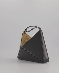 [vc_row css=”.vc_custom_1535523196036{margin-bottom: 8vh !important;}”][vc_column width=”1/3″][vc_column_text text_larger=”no”] Our architectural, origami inspired shoulder bag, now has a new dimension. It can be Wrist Bag, Suede Tops, New Dimension, Secret Sale, How To Make Handbags, Small Wallet, Black Bag, Smooth Leather, Calf Leather