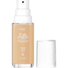 L'Oreal Paris True Match Super Blendable Foundation - W6 - 1 fl oz L’oréal Paris True Match Foundation, True Match Foundation, Maybelline Instant Age Rewind, Foundation With Spf, Age Rewind, Glow Foundation, No Foundation Makeup, Liquid Foundation, L Oreal