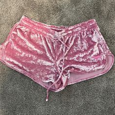 Never Used. But No Tags. Velvet Shorts From Pink Costume Inspo, Pink Lip Gloss, Velvet Shorts, Body Inspiration, Velvet Jacket, Kawaii Clothes, Pink Velvet, Pink Lips, Things To Buy