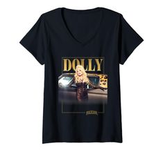 dolly t - shirt with an image of dolly on the front and gold foil lettering