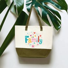 Family Love Tote Bag, Family Together, Gift For Family, Lovely Family, Family Reunion Tote Bag How to Place an Order? 1)Pick Color of the Tote Bag 2)Pick Printing option (Non Print is plain bag - no design on it) 2 Color bags comes with Zipper Only. Plain Colors are without zipper. ------------- We'll ship your custom-designed tote bag within 1 to 3 days of receiving your order, straight from our shop in Houston.  Processing is 1-3 days. After we make your order ready to ship, depending on your Personalized Green Bags For Daily Use, Personalized Multicolor Bags For Everyday Use, Personalized Green Travel Bag, Personalized Multicolor Bags For Everyday, Multicolor Personalized Bags For Everyday Use, Everyday Personalized Multicolor Bags, Green Rectangular Bag For Mother's Day, Mother's Day Green Rectangular Bag, Family Tote Bag